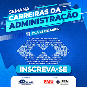 Participe da Semana de Carreiras da Administração