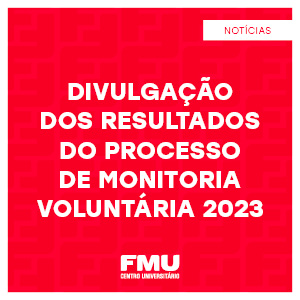 Divulgação dos resultados do Programa de Monitoria Voluntária 2023